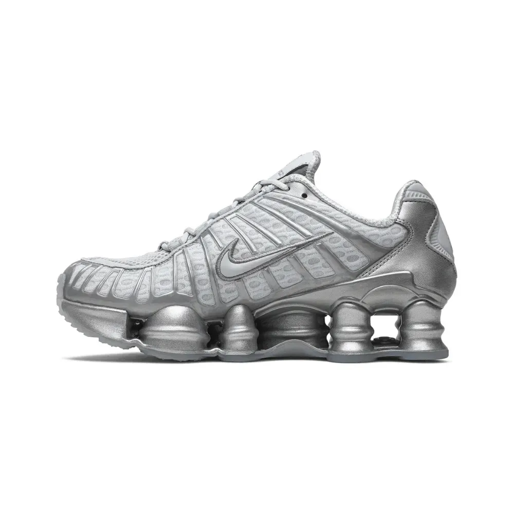 Nike Shox TL Prata - Vista Lateral